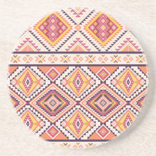 Tribal Aztec gestreift Nahtloser Hintergrund Getränkeuntersetzer