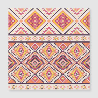 Tribal Aztec gestreift Nahtloser Hintergrund Magnetkarte