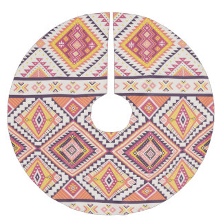 Tribal Aztec gestreift Nahtloser Hintergrund Polyester Weihnachtsbaumdecke