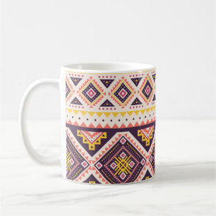 Tribal Aztec gestreifte, geometrische Muster. Kaffeetasse