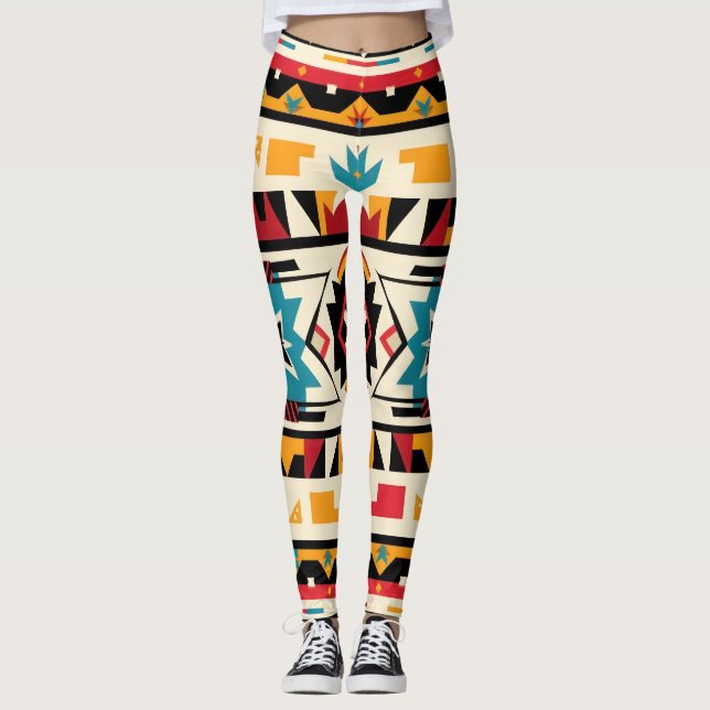 Tribal Aztec Leggings (Vorderseite)