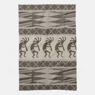Tribal Aztec Muster Kokopelli Südwesten Geschirrtuch