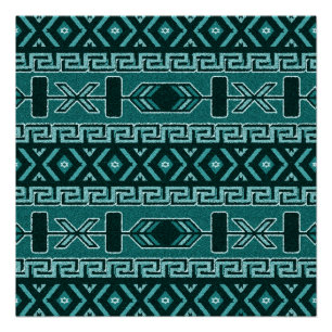 Tribal Aztec Muster Südwestdesign Poster