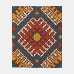 Tribal Aztec nahtlose Muster auf der Wolle aus Gew Fleecedecke