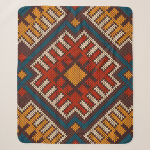 Tribal Aztec nahtlose Muster auf der Wolle aus Gew Sherpadecke