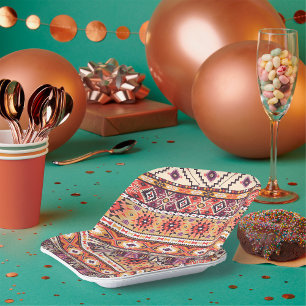 Tribal Aztec Pappteller