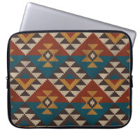 Tribal Aztec Wolle stickte Textur.