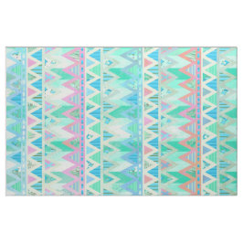 Tribal Aztec Zickzack Light Pastel Aquamarin Aqua  Stoff