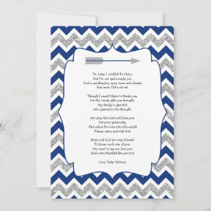 Tribal Baby Dusche danke Ihnen Notizen mit Gedicht