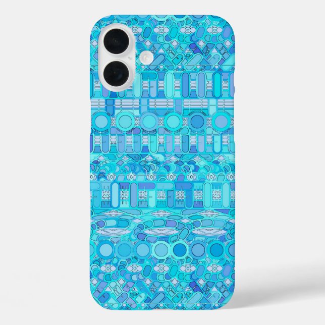 Tribal Batik - Blautöne Case-Mate iPhone Hülle (Rückseite)