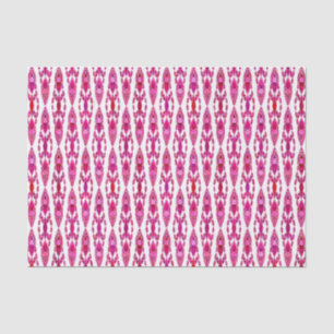 Tribal Batik - Burqundy und Fuchsia Pink Seidenpapier