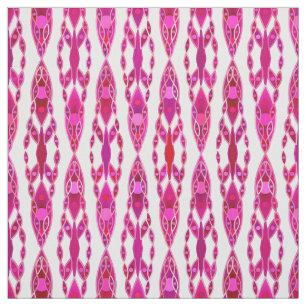Tribal Batik - Burqundy und Fuchsia Pink Stoff