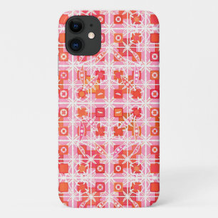 Tribal Batik - Erdbeere in Rosa und Rot Case-Mate iPhone Hülle