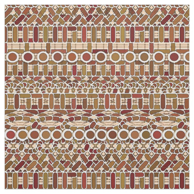 Tribal Batik - Erdtonneutrale Stoff (Muster)