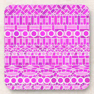 Tribal Batik - Farbtöne von Orchid und Violett Untersetzer