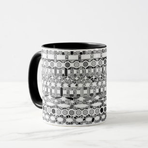 Tribal Batik - Grautöne Tasse
