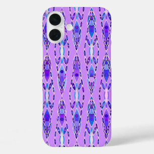 Tribal Batik - Lavender, Blue und Violet iPhone 16 Plus Hülle