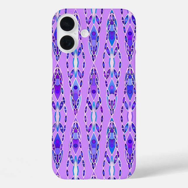 Tribal Batik - Lavender, Blue und Violet Case-Mate iPhone Hülle (Rückseite)