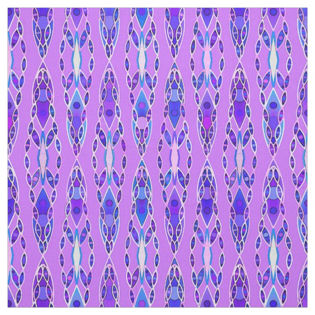 Tribal Batik - Lavender, Blue und Violet Stoff (Muster)