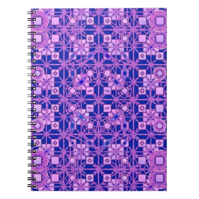 Tribal-Batik - lila Schattierungen Notizblock (Vorderseite)