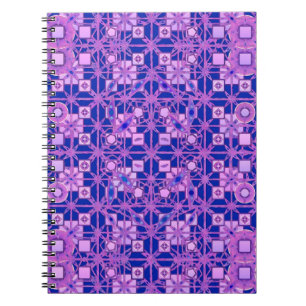 Tribal Batik - Lila-Töne Notizblock