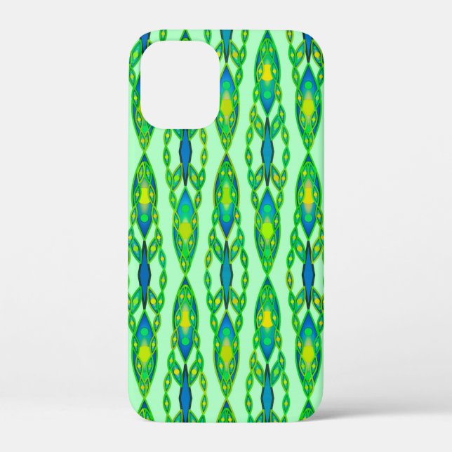 Tribal Batik - Mint, Smaragdgrün und blau Case-Mate iPhone Hülle (Rückseite)
