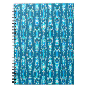 Tribal Batik - Ocean Blue und Aqua Notizblock