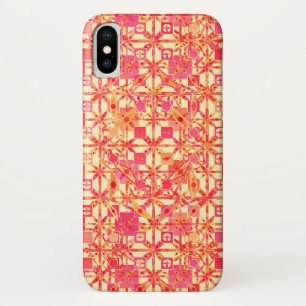 Tribal Batik - orange, korallenrosa und fuchsia Case-Mate iPhone Hülle