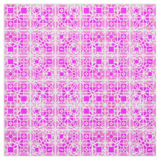 Tribal Batik - Rosa- und Orchideenfarben Stoff (Muster)