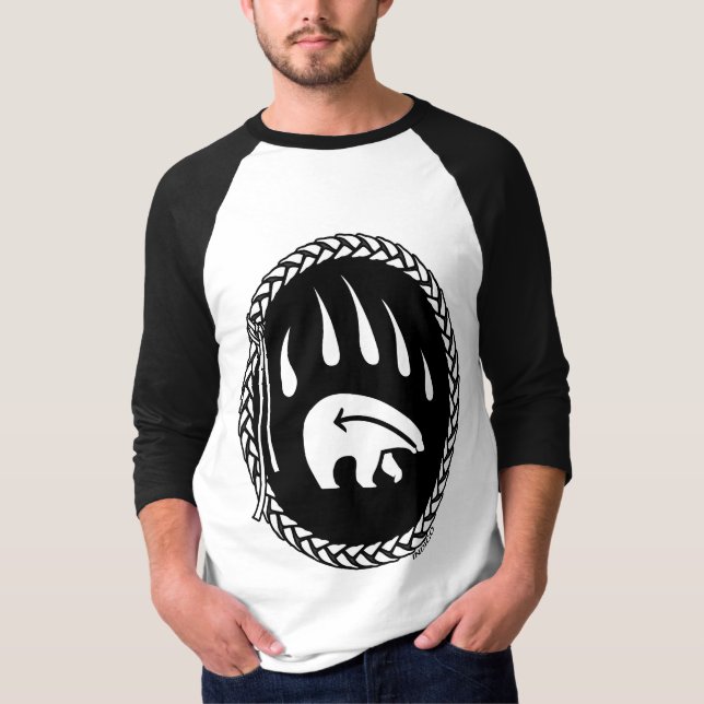 Tribal Bear Art Jersey Bärenkörper Männer Shirts (Vorderseite)