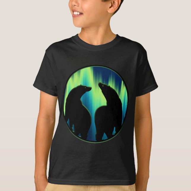 Tribal Bear Art Kid's Shirt Polar Bear Kid T - Shi (Vorderseite)