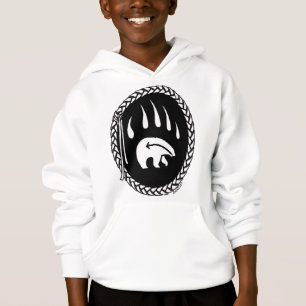Tribal Bear Art Kid's Sweatshirt Bär Claw Hoodie