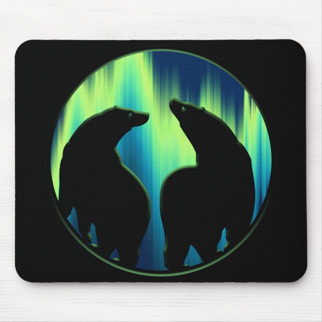 Tribal Bear Art Mousepad Stilvolle Wildlife Mousep (Vorne)