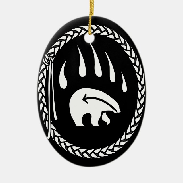 Tribal Bear Art Ornament Custom Bear Keepake (Vorne)