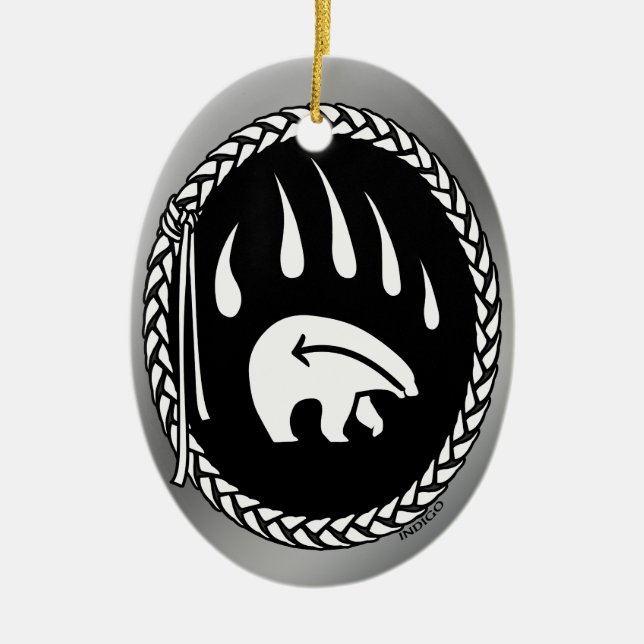 Tribal Bear Art Ornament Custom Bear Keepake (Vorne)