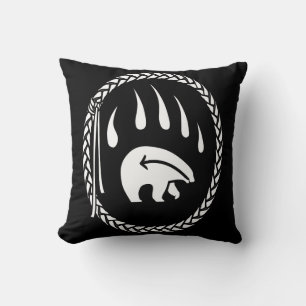 Tribal Bear Art Pillow First Nations Bears Kissen