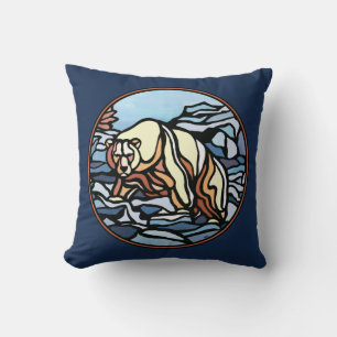 Tribal Bear Art Pillow First Nations Bears Kissen
