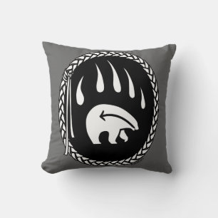 Tribal Bear Art Pillow First Nations Bears Kissen