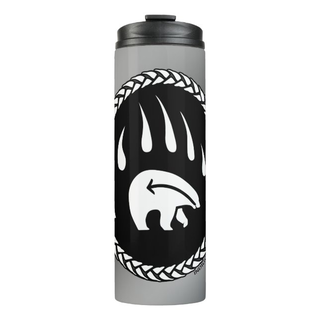 Tribal Bear Art Tumbler Tasse Polar Bear Trinkbehä (Vorderseite)