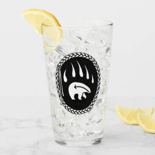 Tribal Bear Glass Bear Claw Brille personalisieren Glas