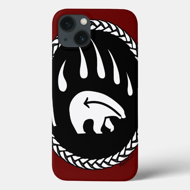 Tribal Bear iPad Fall Native Art Bären iPad Hüllen (Rückseite)