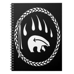 Tribal Bear Notebook Native Bear Art Notebook Notizblock