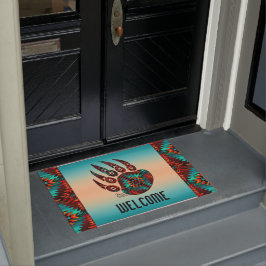 Tribal Bear Paw Doormat Fußmatte