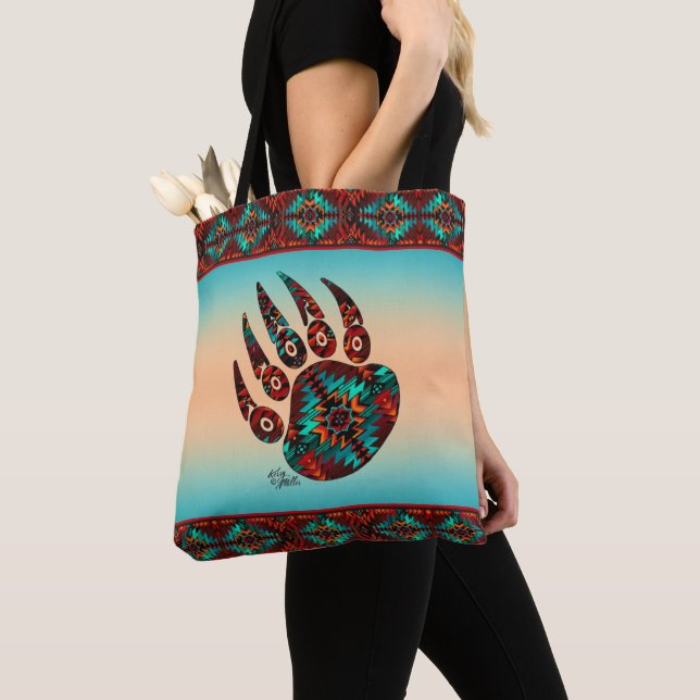 Tribal Bear Paw Tote Bag (Von Nahem)