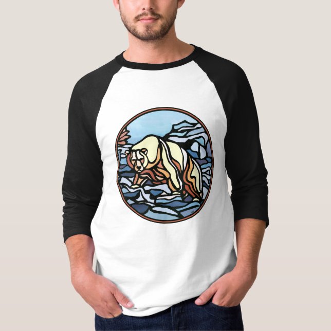 Tribal Bear Shirt Polar Bear Men's Jersey Shirt (Vorderseite)
