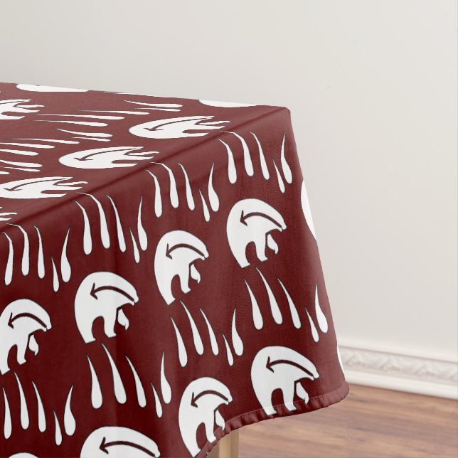 Tribal Bear Tablecloth Bären Klaw Art Tableclout Tischdecke (Beispiel)