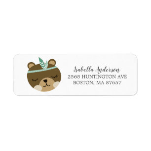 Tribal Bear Wild One Baby Showmarke