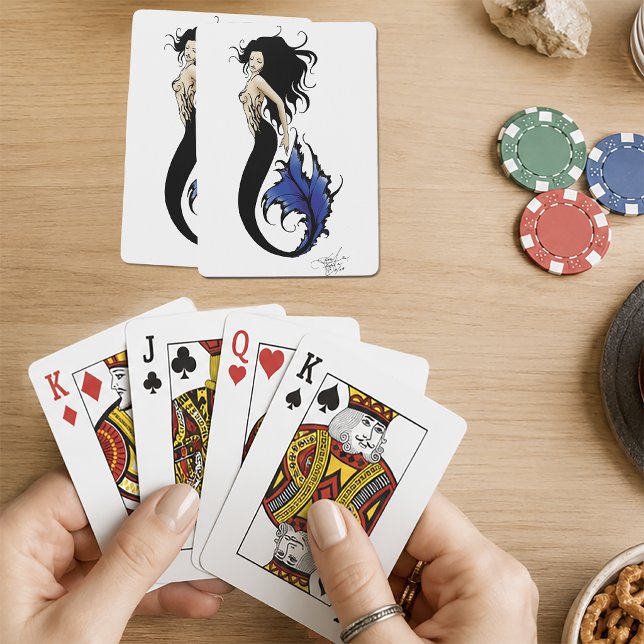 Tribal Blue Mermaid Spielkarten (Von Creator hochgeladen)