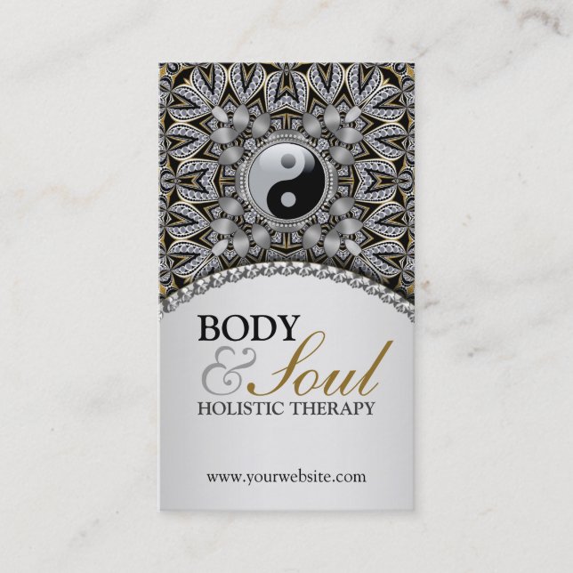 Tribal Bohemisch Holistic New Age Business Card Visitenkarte (Vorderseite)