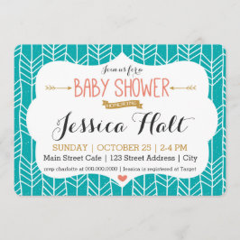 Tribal Boho Babydusche Einladung